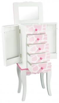 Image of Teamson Kids Fashion Prints Jewellery Armoire Giraffe.