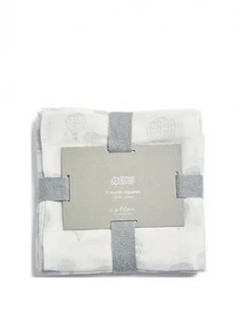 Image of Mamas & Papas Mamas & Papas Hot Air Balloon 5 Pack Muslin Squares