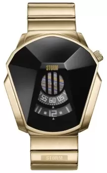Image of STORM 47001/GD/BK Darth Gold Stainless Steel Watch