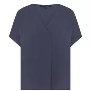 Image of French Connection Crepe Light Top - Blue