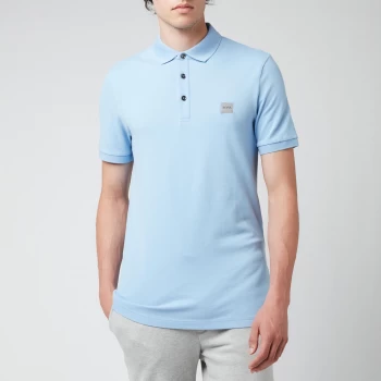 Image of Hugo Boss Passenger Slim Fit Polo Shirt Pastel Blue Size M Men
