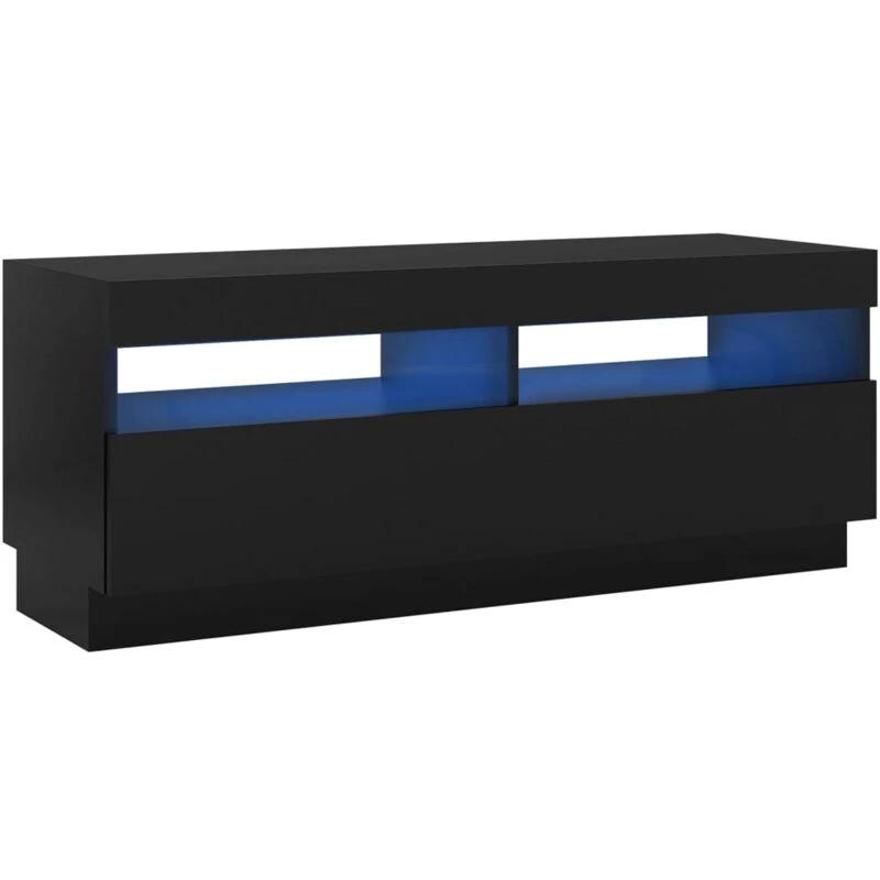 Image of VIDAXL TV Cabinet with LED Lights Black 100x35x40cm Vidaxl 8720286218655