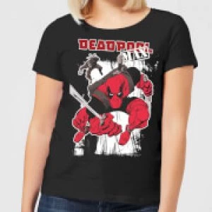 Image of Marvel Deadpool Max Womens T-Shirt - Black
