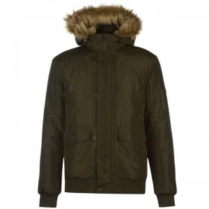 Image of French Connection Short Parka Mens - Khaki