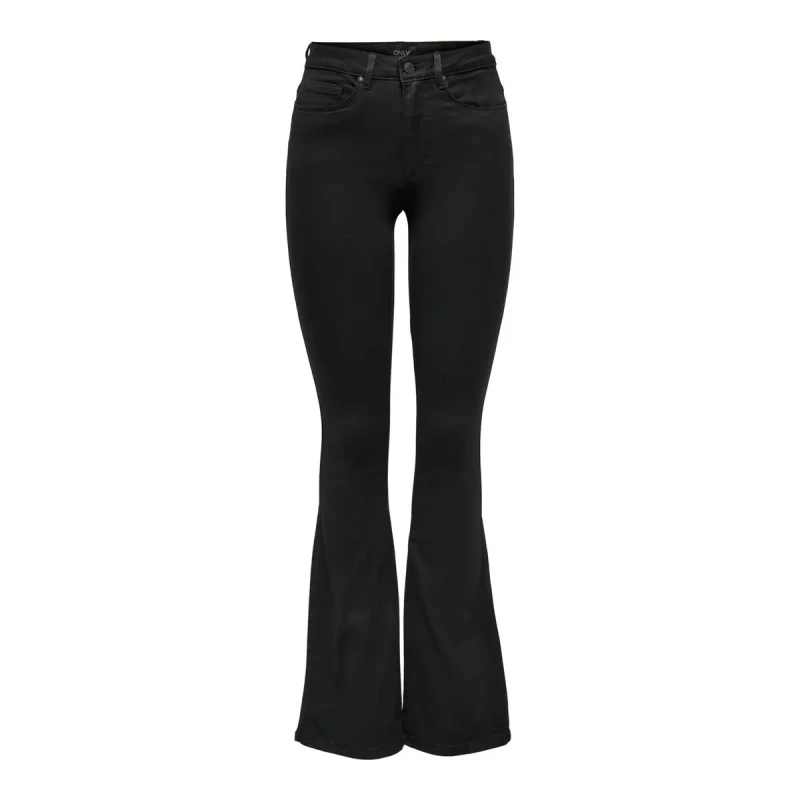 Image of Only Womens trousers Only Royal life high sweet flare Noir Female XLx30
