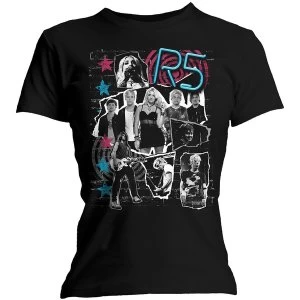 Image of R5 - Grunge Collage Womens Medium T-Shirt - Black