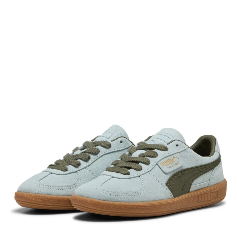 Image of Puma Palermo Womens - Green Green 4