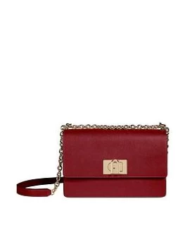 Image of Furla 1927 Leather Crossbody Bag - Red