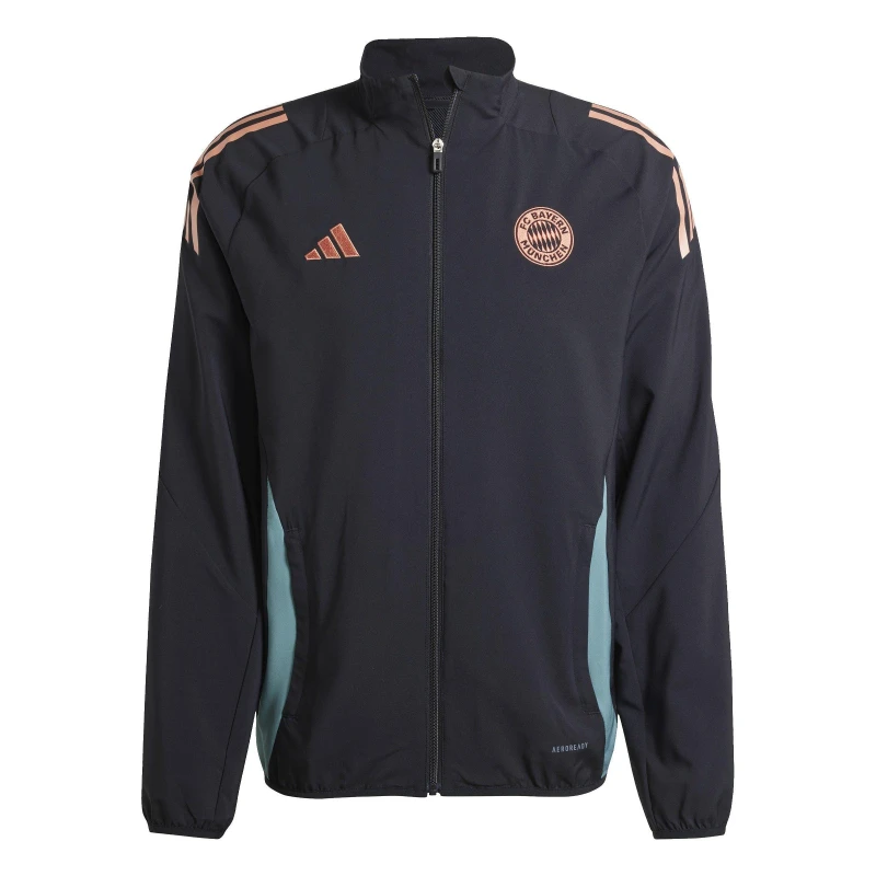 Image of adidas Bayern Munich Anthem Jacket 2025 2026 Adults Black male S