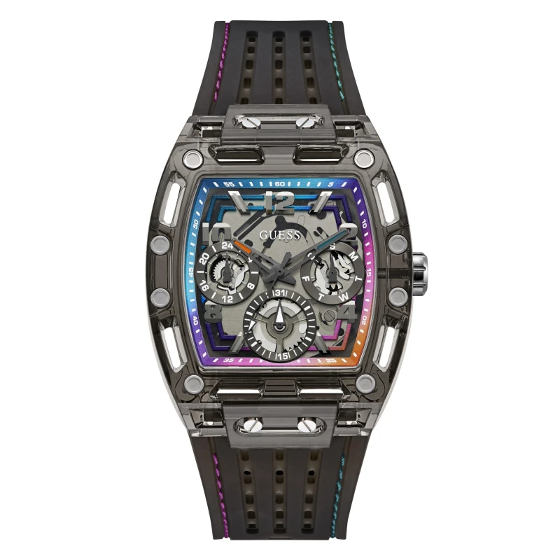Image of Guess GesJwl Phoenix Watch Sn63 Multi/Black male 42 mm