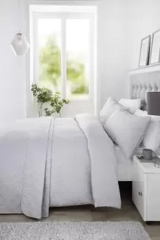 Image of 'Gianna' Pinsonic Warm Microfibre Imprinted Pattern Bedspread