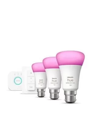 Image of Philips Huewca 10.5W A60 B22 3Set Sw Uk