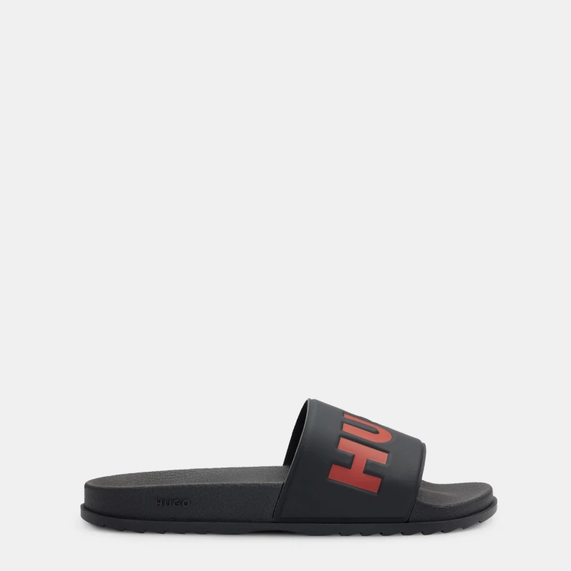 Image of Hugo Match It Slid Rblg N 10244143 Pool Shoes 3 (35.5) Black 22406903230