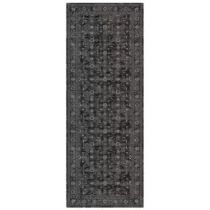 Image of Nuza Washable Runner Charcoal - 60x180cm
