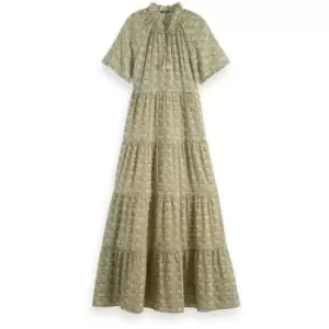 Image of Scotch and Soda Flowy Maxi Dress - Green