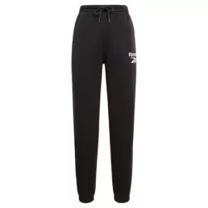 Image of Reebok Identity Logo Fleece Joggers Womens - Black