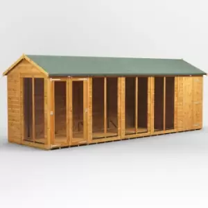 Image of 20x6 Power Apex Summerhouse Combi Building including 4ft Side Store