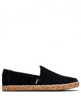 Image of Toms Pismo Espadrille - Black, Size 8, Women