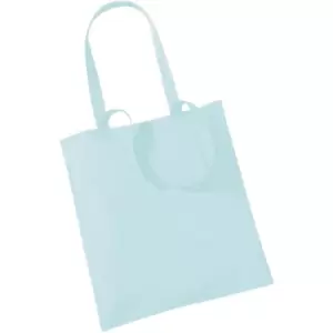 Image of Westford Mill Promo Bag For Life - 10 Litres (Pack Of 2) (One Size) (Pastel Mint) - Pastel Mint