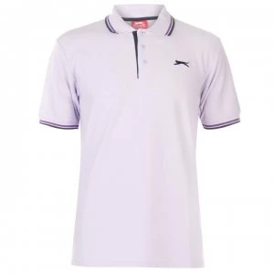 Image of Slazenger Tipped Polo Shirt Mens - Lilac