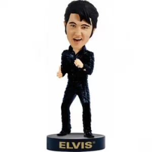 Image of Elvis Black Leather Special Bobblehead