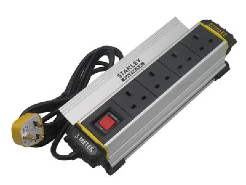 Image of Stanley 4-Gang IP20 Powerboard with Clamp SXECFH2IHFE