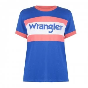 Image of Wrangler 80s T Shirt - Turkish Sea