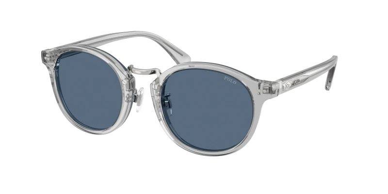 Image of Polo Ralph Lauren Man Polo Ralph Lauren PH4230 631780 Sunglasses Acetate Grey Blue Round Normal Grey Sunglasses Man Acetate