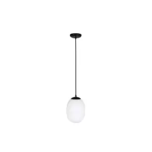 Image of Areteou Globe Ceiling Pendant Light 1x E27 Max 20W White-Glass