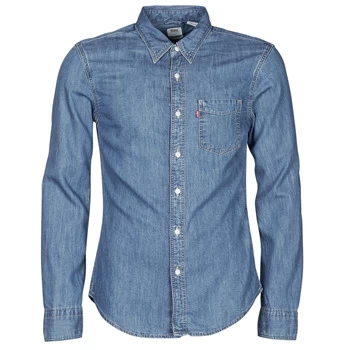 Image of Levis SUNSET 1 PKT SLIM mens Long sleeved Shirt in Blue - Sizes XXL,S