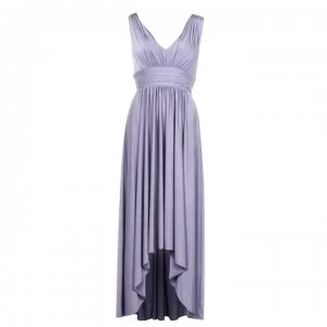 Image of Biba Dip Hem Maxi Dress Womens - Silver Grey