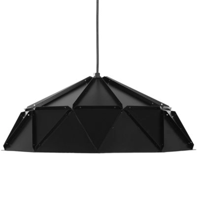 Image of Beliani Pendant Lamp Senia Metal Black