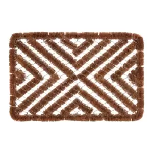 Image of Groundsman Rectangular Boot Scraper Mat (One Size) (Brown)