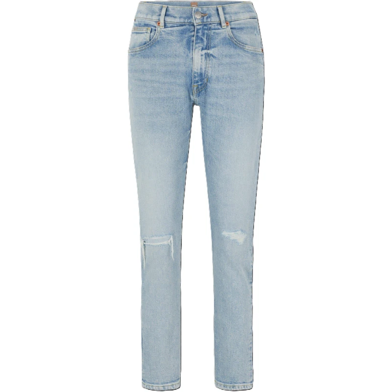 Image of Boss Womens Straight Leg Jeans Open Blue female 31 L32