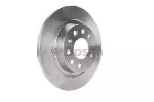 Image of Bosch 0986479106 Rear Axle Solid Brake Disc Set Replaces 46836489