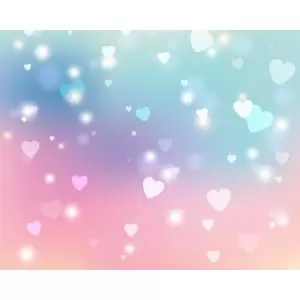 Image of Origin Murals Sweet Hearts Pastel Wall Mural - 3.5m x 2.8m