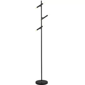 Image of Searchlight Wands 3 Light LED Floor Lamp Black 2700K