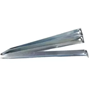 Image of Regatta Steel V Shaped Soft & Wet Ground Camping Tent Pegs One Size