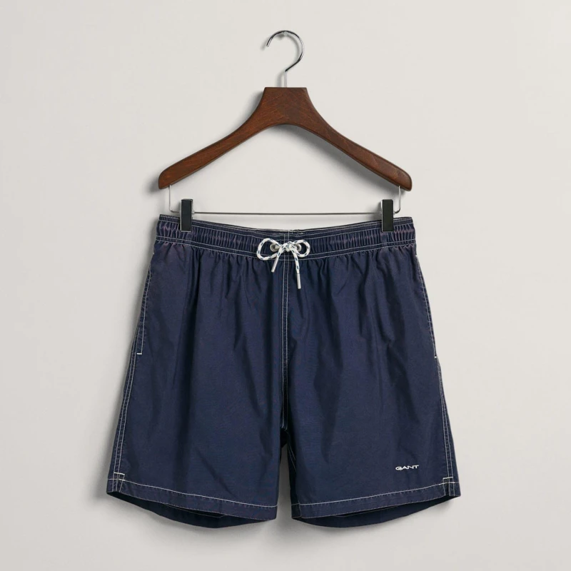Image of Gant Classic Fit Seersucker Swim Shorts Blue male S