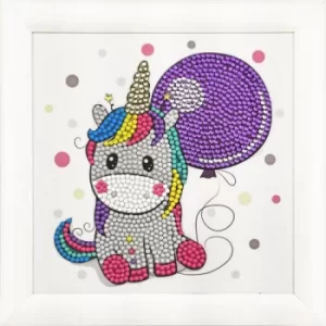 Image of Crystal Art Unicorn Balloon 16 x 16cm Frameables Kit CAFBL-1