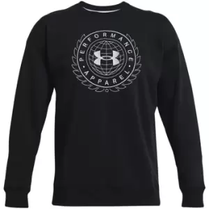 Image of Under Armour Fleece Crew Sweatshirt Mens - Black