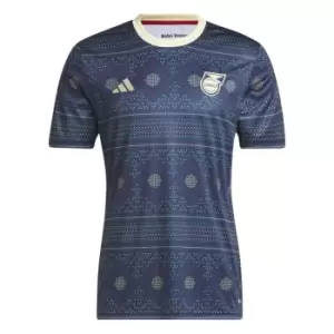 Image of adidas Jamaica Pre Match T-Shirt 2023 Adults - Blue