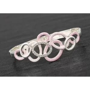Image of Pastel Tones Blush Hoops Bracelet
