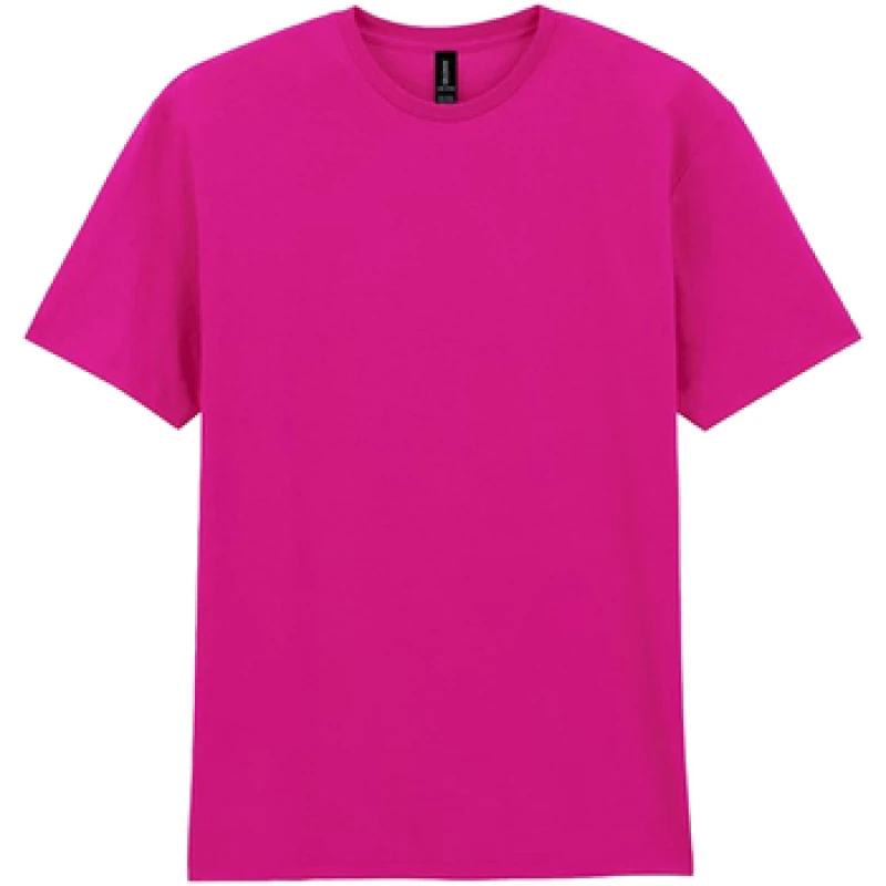 Image of Gildan Mens Cotton Lightweight T-Shirt in Pink Size: Large Pink Male L