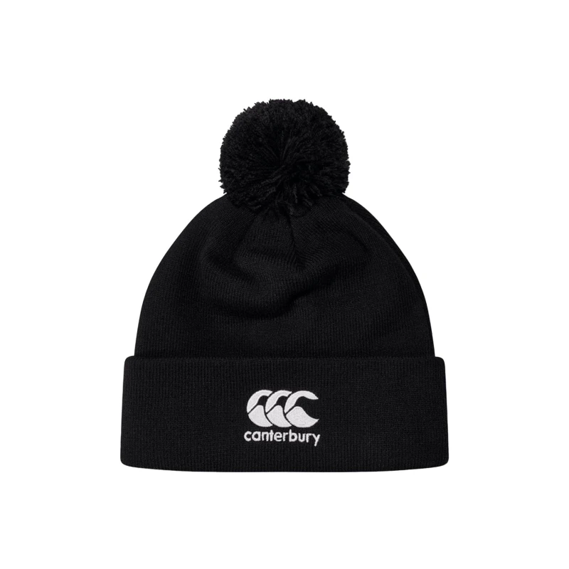 Image of Canterbury Canterbury Men Club Bobble Beanie in Black One Size Male 5063652107492