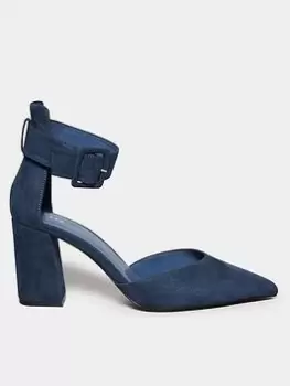 Image of Long Tall Sally Pointed Court Heel - Navy, Size 12, Women