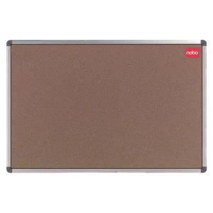 Image of Nobo Classic 1200 x 900mm Noticeboard with Self Healing Cork Surface Aluminium Frame and Wall Fixing Kit