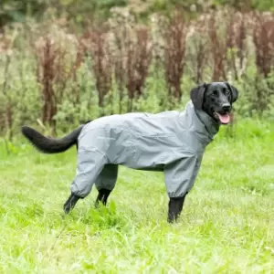 Image of Hugo & Hudson Grey Protective Dog Coat Overalls Grey