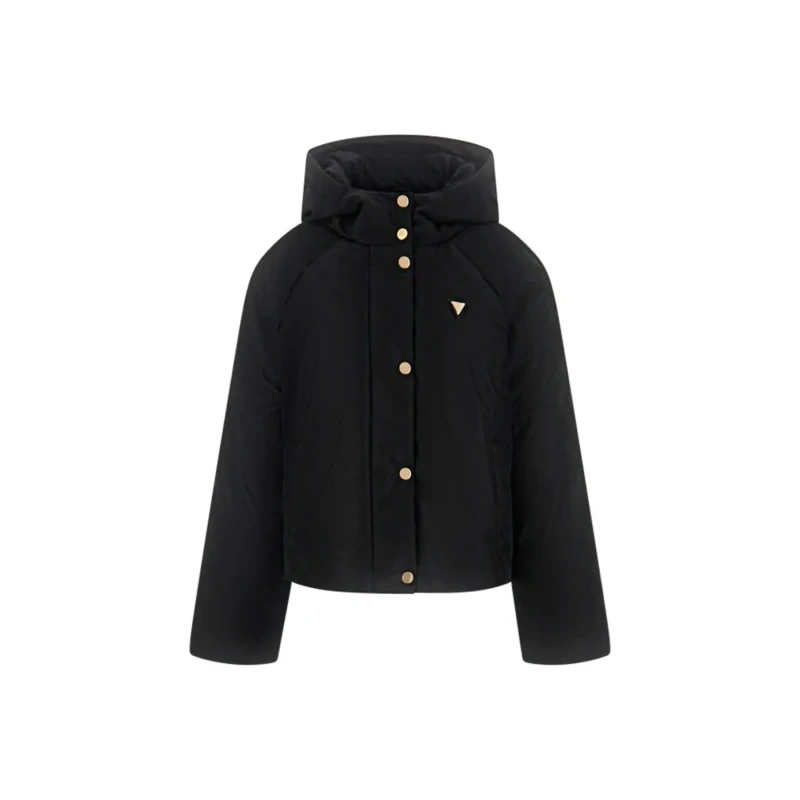 Image of Guess Womens down jacket Guess 4G Boxy Noir Female S