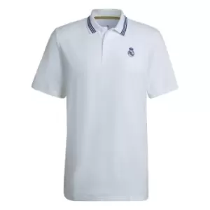 Image of adidas Real Madrid Polo Shirt Mens - White